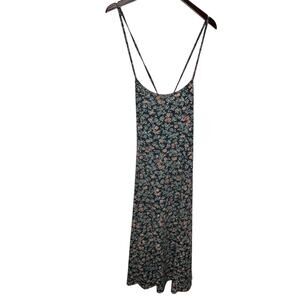 Vintage 90's Y2K No Boundries Midi Dress Womens Medium Ditsy Floral Cottage